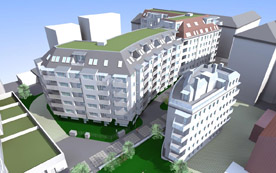 Vor der Verschmelzung von Strauss & Partner Immobilien GmbH mit der Porr Solutions Immobilien- und Infrastrukturprojekte GmbH zur Strauss & Partner Development GmbH wurde in Wien Margareten mit der Errichtung eines modernen Wohnprojekts mit Vorsorgewohnungen und Dachgeschoßwohnungen im Eigentum begonnen. 